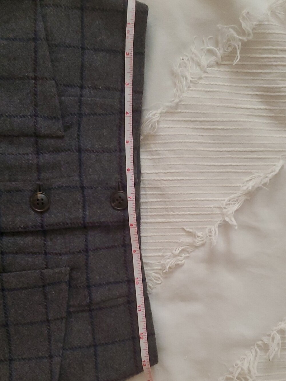 Madewell Wool Button-Front Mini Skirt In Windowpane - Picture 9 of 13